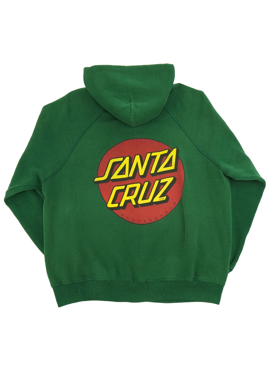 90'S LEE ''SANTA CRUZ'' HOODED SWEAT SHIRT GREEN (SIZE.X LARGE