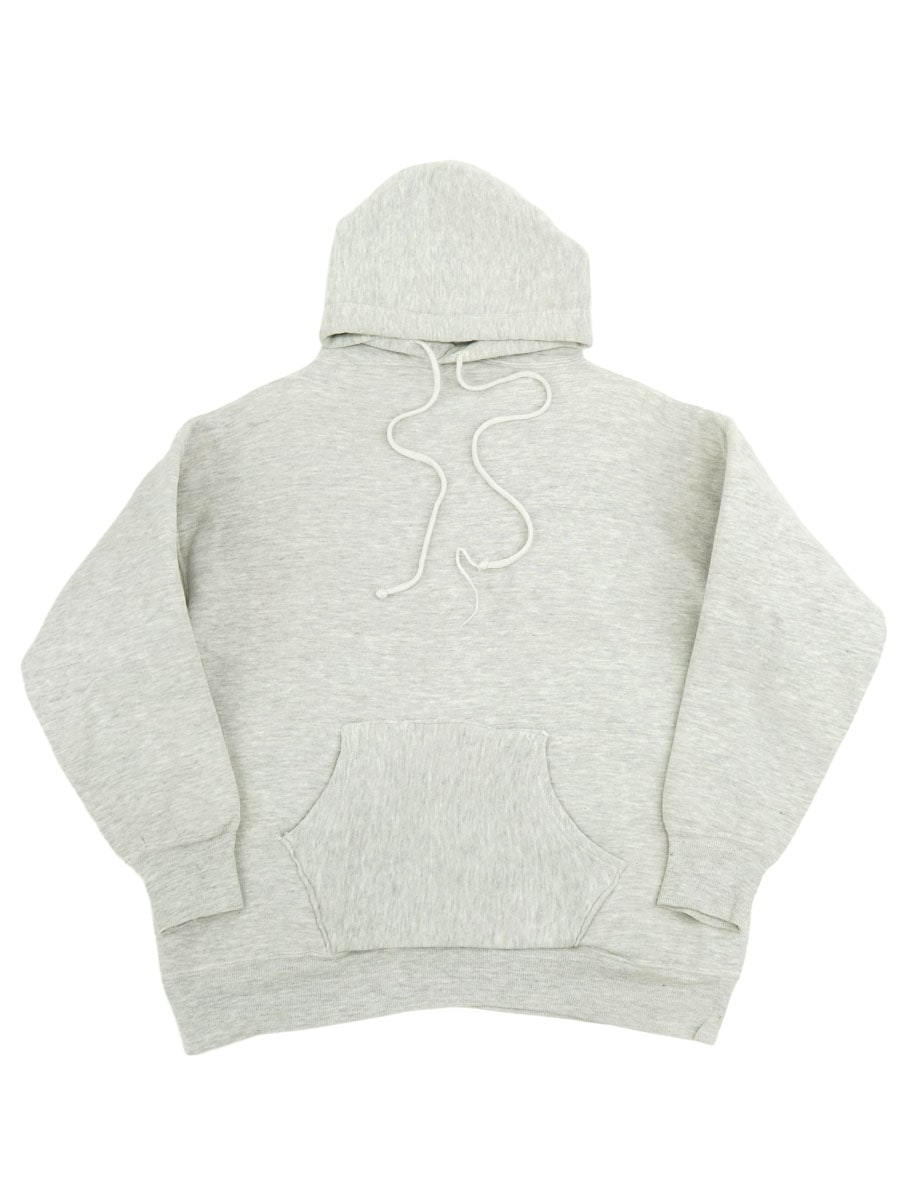 50'S 2PLY PLAIN HOODED SWEAT SHIRT GREY  (APPROX.LARGE)