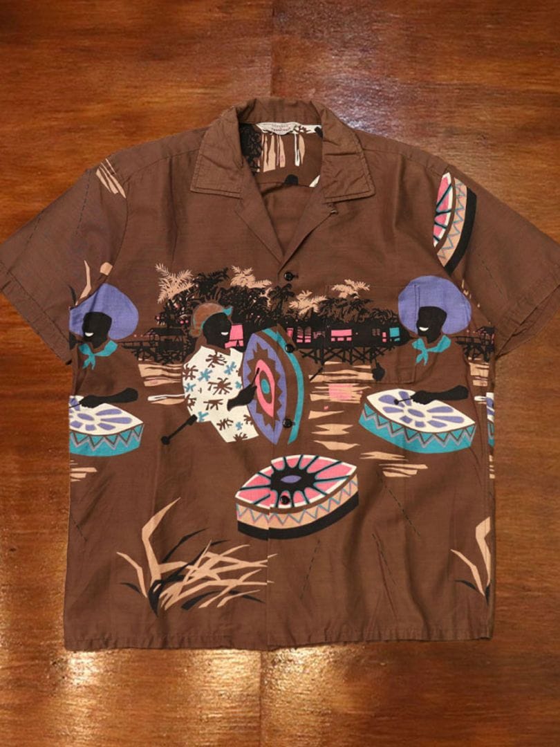 1960s S/S COTTON SH , Size M