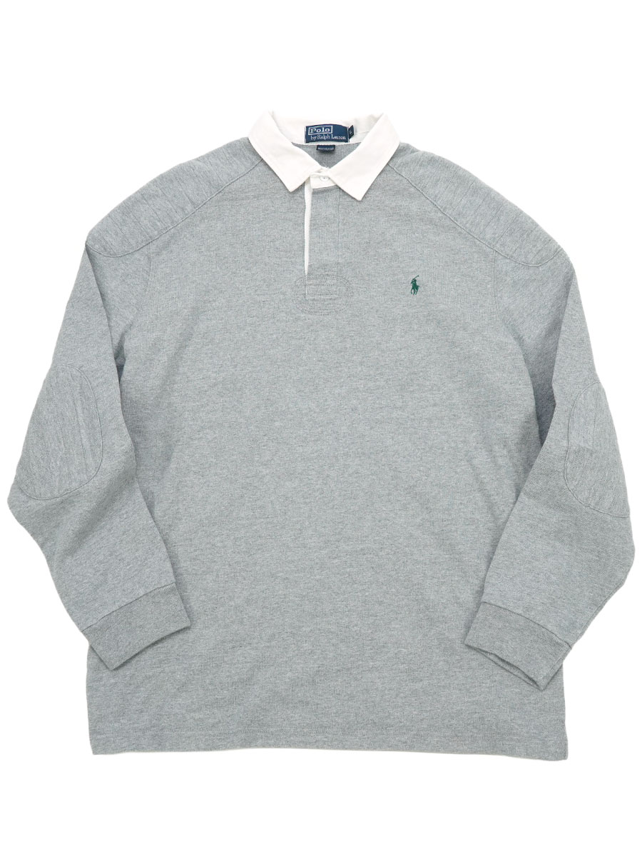 RALPH LAUREN RUGGER SHIRT GREY (SIZE.LARGE)