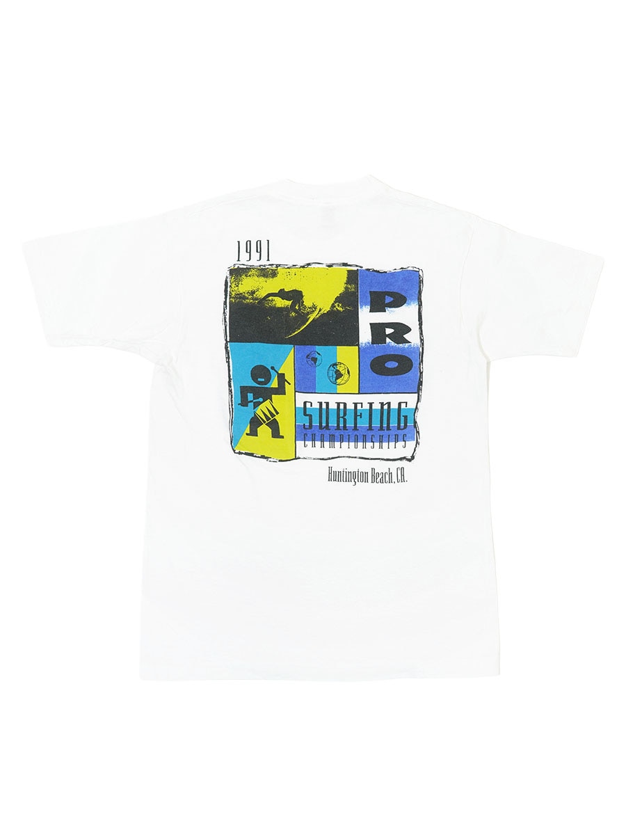 90'S FRUIT OF THE LOOM ''1991 SURFING CHAMPIONSHIPS'' T SHIRT