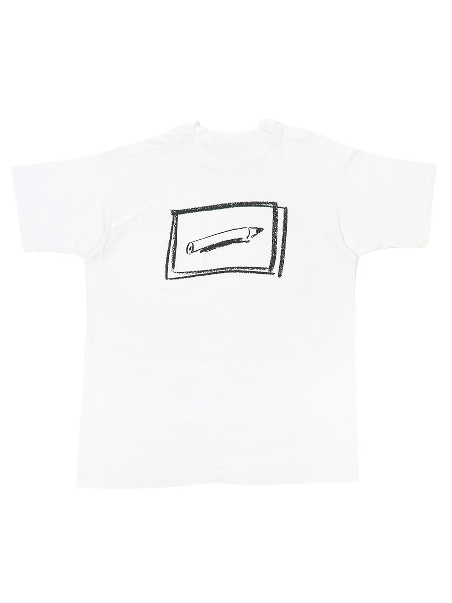 90'S ''SKETCH BOOK BY WILKE RODRIGUEZ'' POCKET T SHIRT (APPROX.X LARGE)
