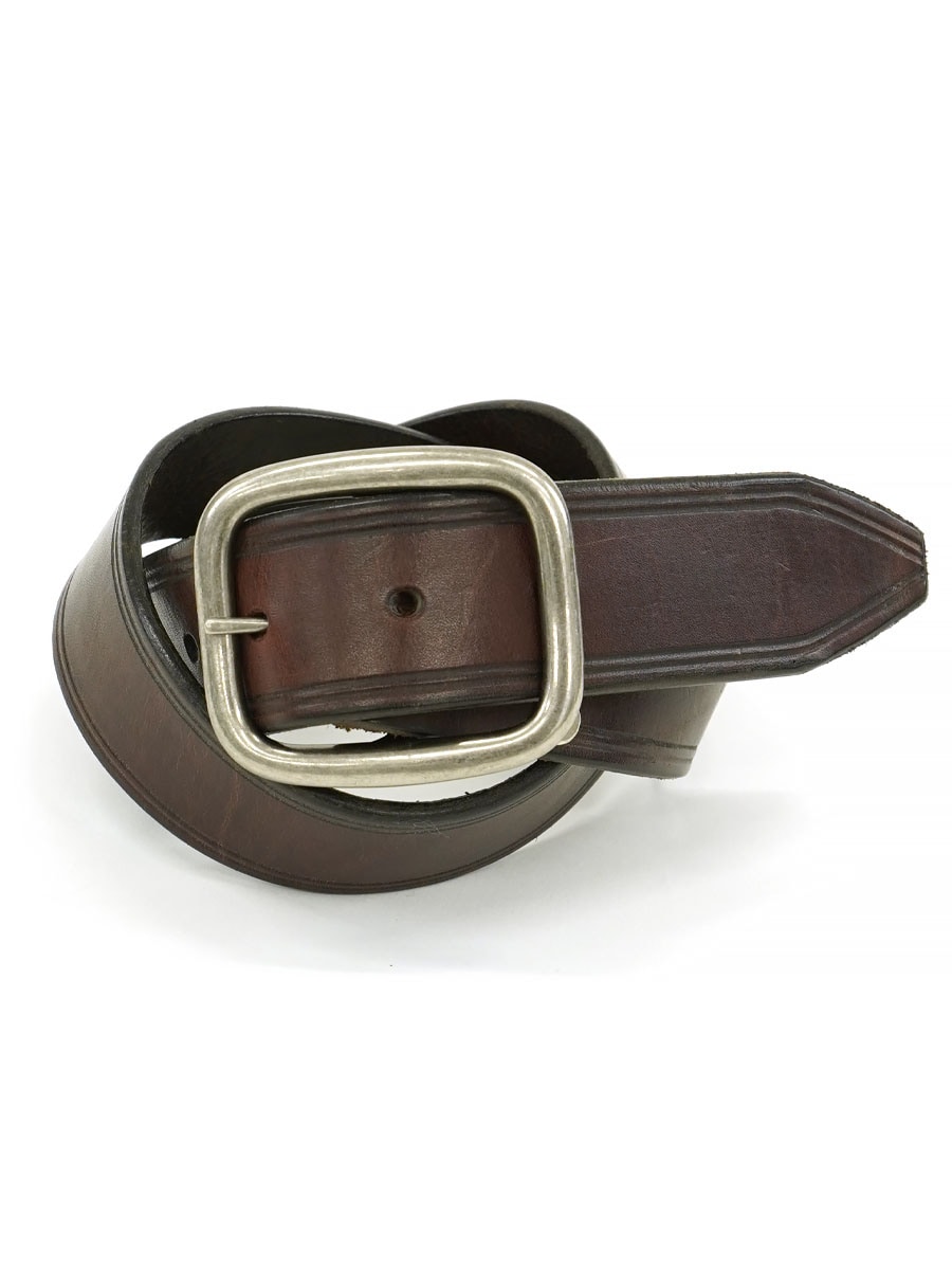GENUINE LEATHER LINED BELT BROWN (SIZE. 30) USA