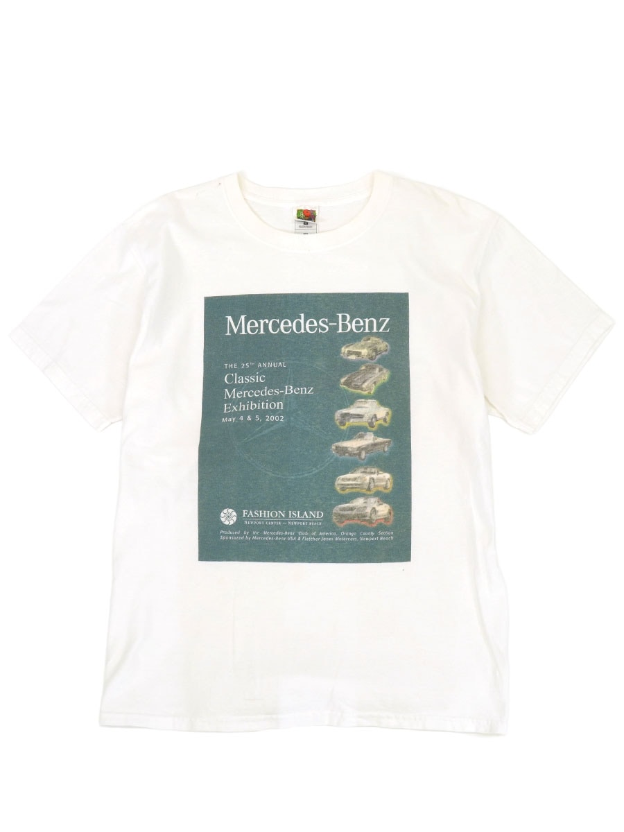 00'S FRUIT OF THE LOOM ''MERCEDES-BENZ'' T SHIRT WHITE (SIZE.LARGE)