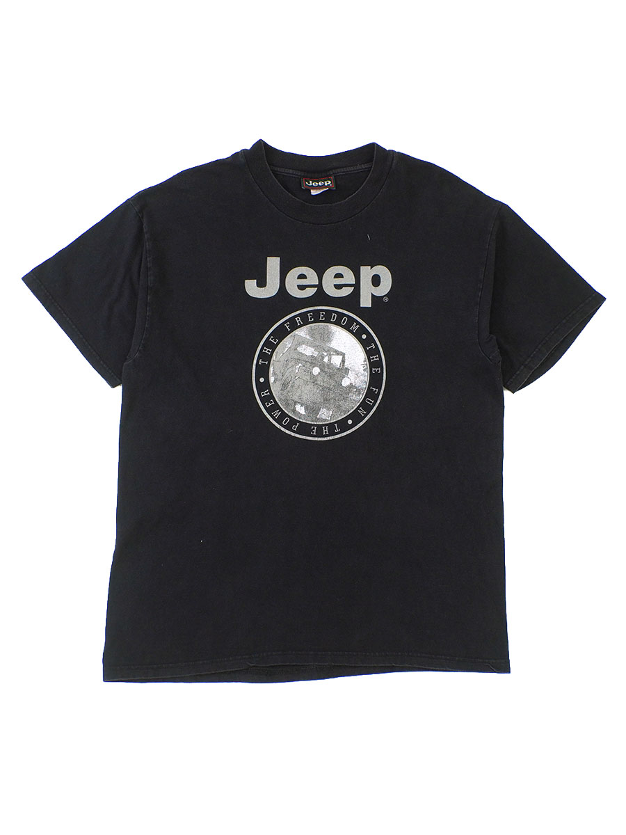00'S JEEP PRINT T SHIRT BLACK (SIZE.LARGE) 
