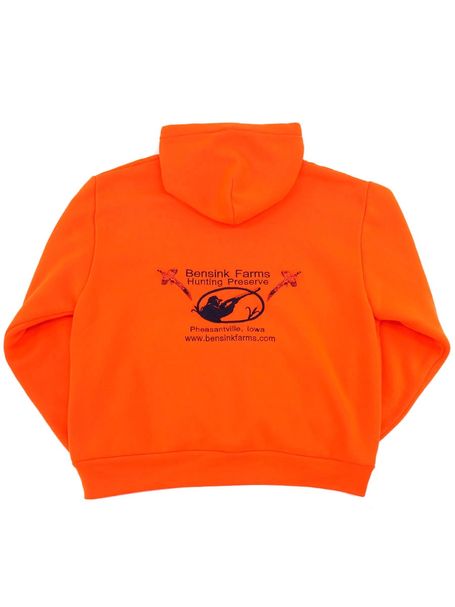 CAMBER THERMAL LINED SWEAT HOODIE ''BENISINK FARMS'' BLAZE ORANGE (SIZE. LARGE) MADE IN USA