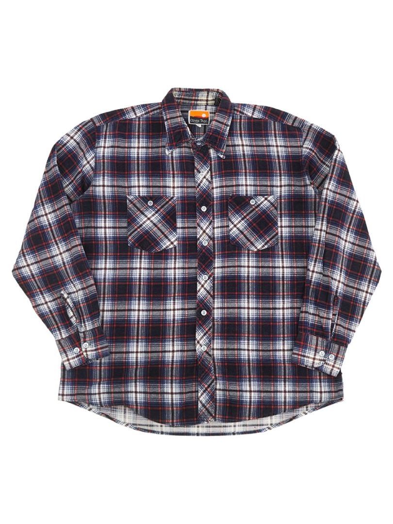 90'S～ OZARK TRAIL PRINTED FLANNEL SHIRT (SIZE.LARGE)
