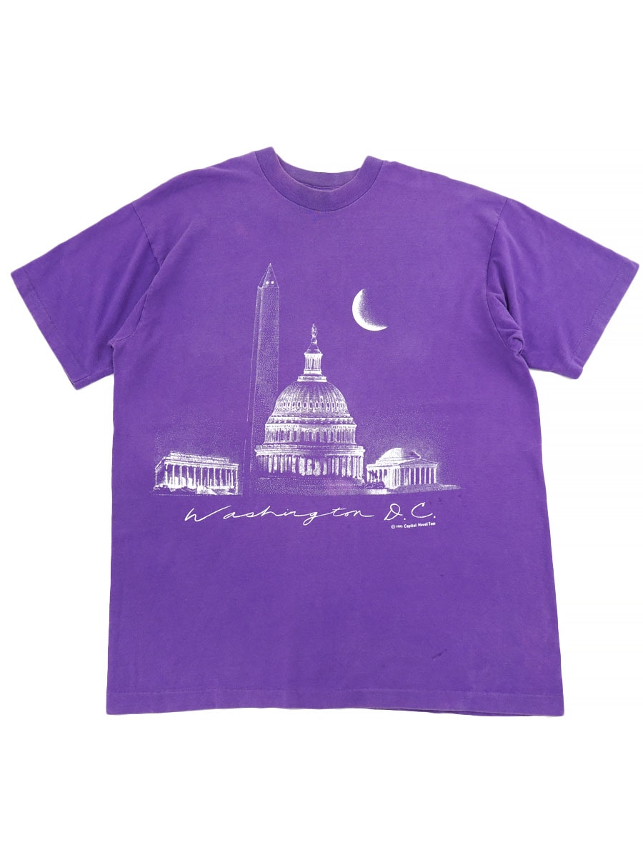 90'S FRUIT OF THE LOOM ''WASHINGTON DEE CEE'' SOUVENIR T SHIRT (SIZE. X LARGE) MADE IN USA