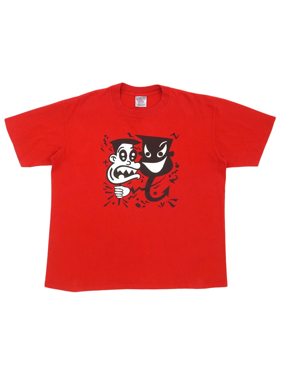 90'S ONEITA ''STEEL POLE BATHTUB'' T SHIRT RED (SIZE.LARGE) MADE IN USA
