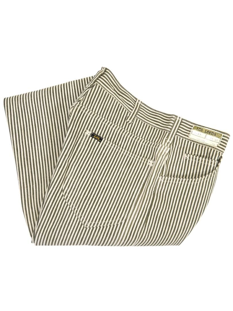 60'S～ LEE LEENS 7023 STRIPE COTTON PANTS (SIZE.W31 L32) NOS