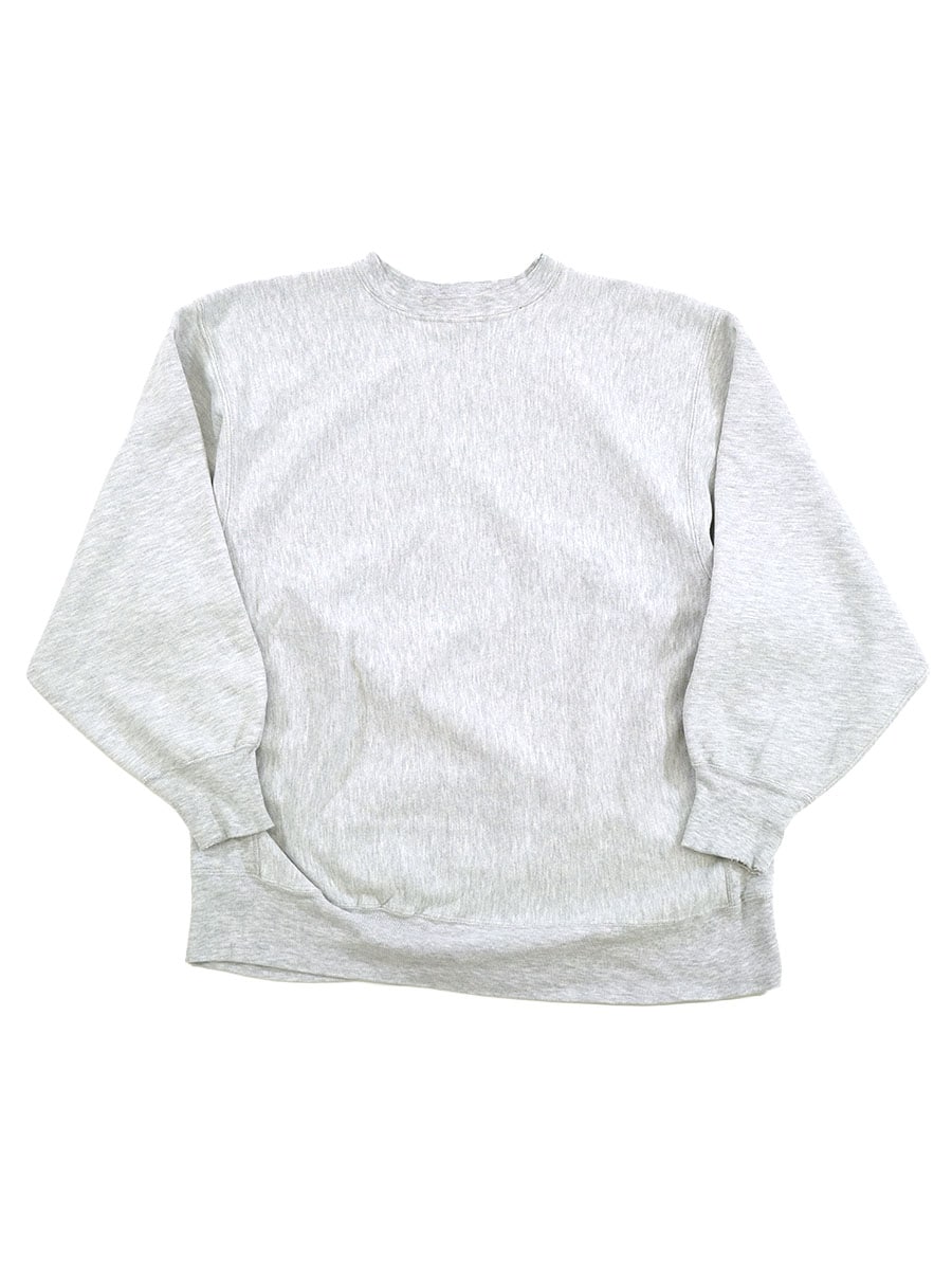 90'S CHAMPION×LAND'S END REVERSE WEAVE CREW PLAIN GREY (SIZE.X LARGE) MADE IN USA 