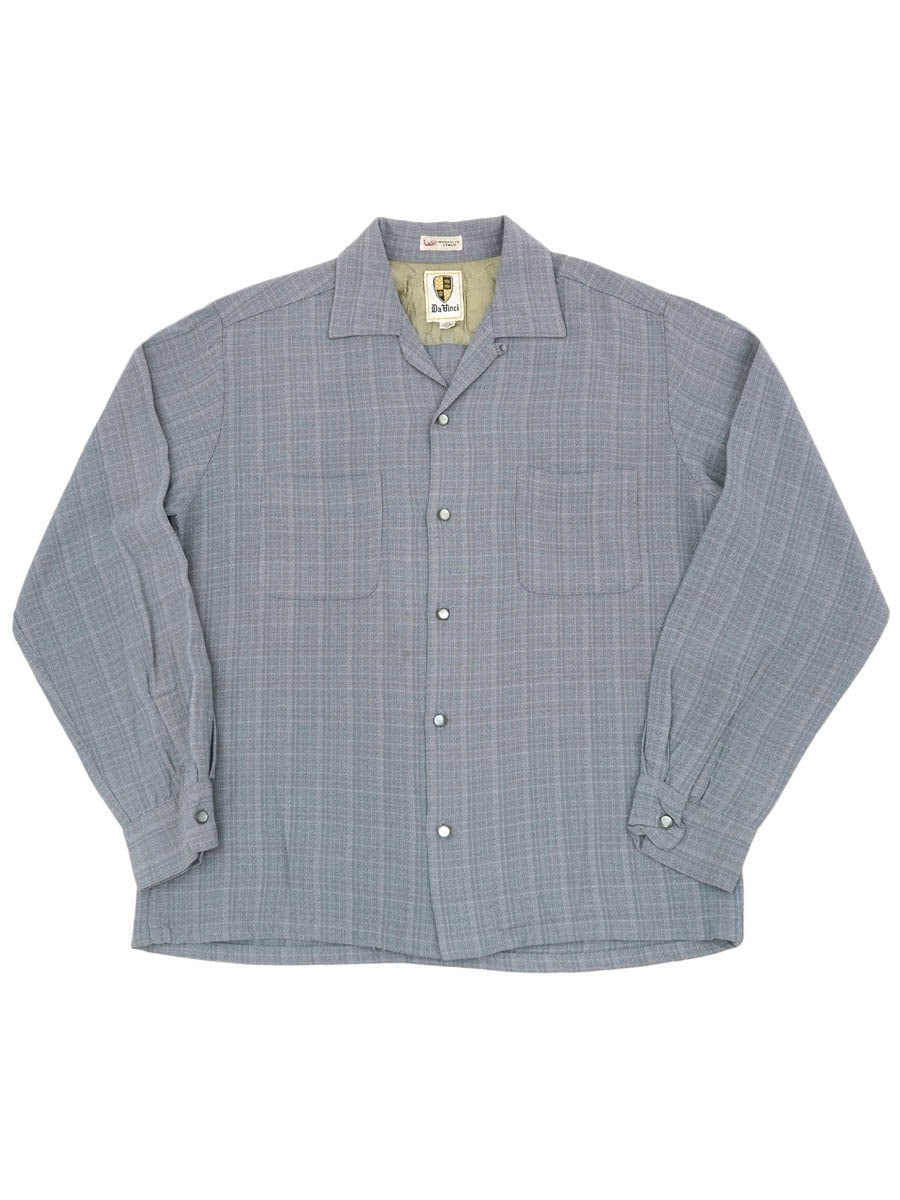 60'S DA VINCI RAYON LOOP COLLAR SHIRT (SIZE.MEDIUM) | NEW ITEM