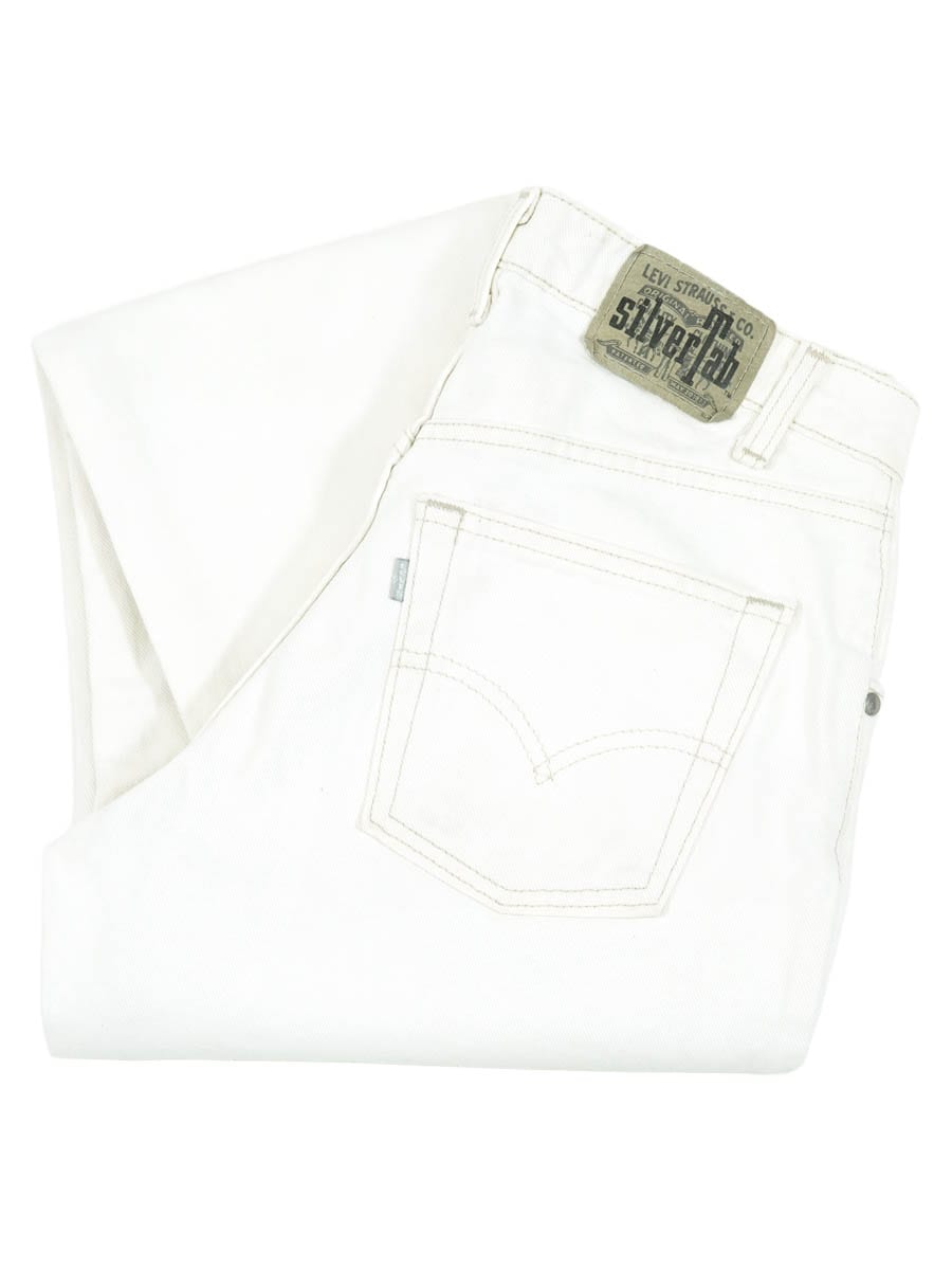 90'S～ LEVI'S SILVERTAB WHITE JEANS (SIZE.W30 L30) MADE IN USA