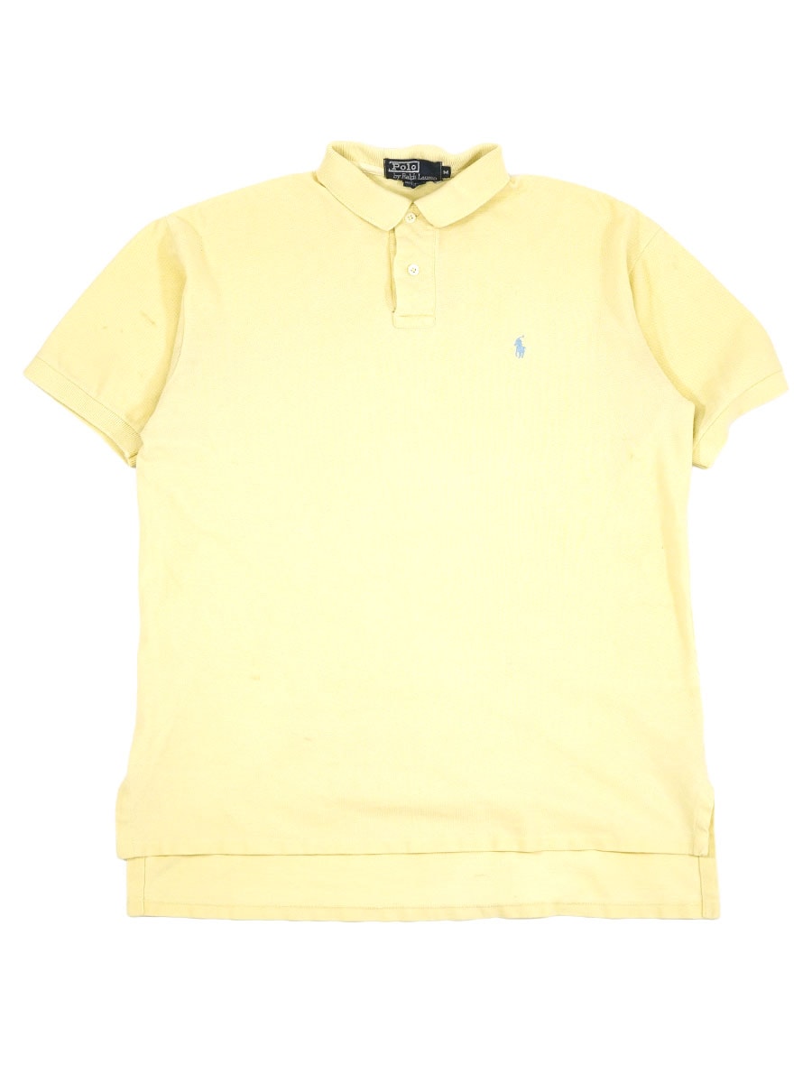 usa製 Polo by Ralph Lauren イエロー S RALPH LAUREN S/S POLO SHIRT YELLOW (SIZE.MEDIUM) MADE IN USA