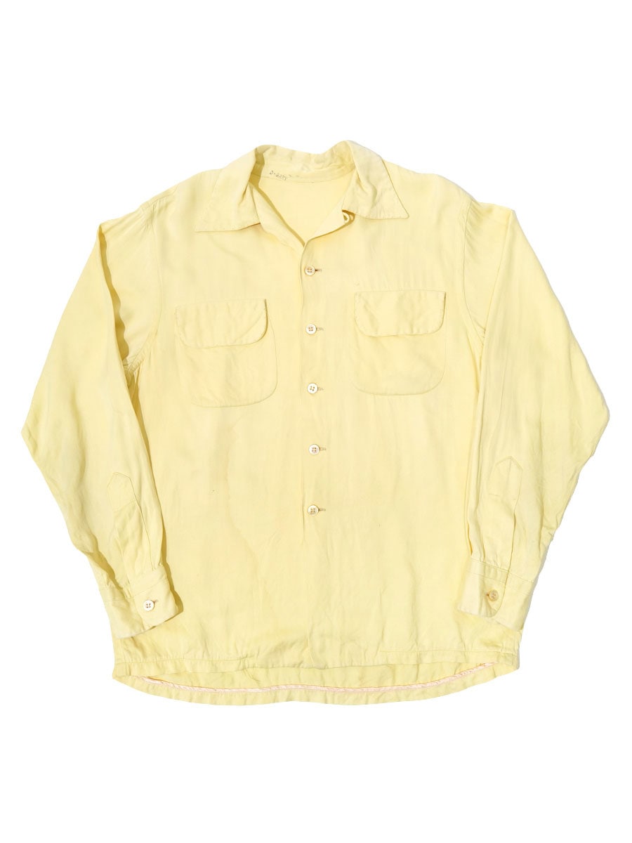 50'S L/S RAYON SHIRT LEMON YELLOW (APPROX.15) | すべての商品