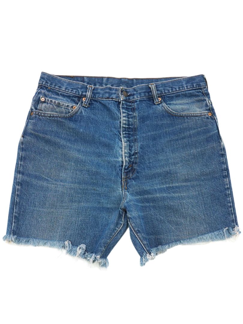 70'S LEVI'S 505 SINGLE STITCH CUTOFF SHORTS (APPROX.W37)