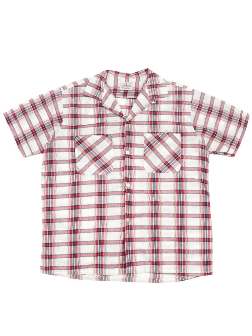 60'S PENNEY'S TOWNCRAFT PLAID S/S SHIRT (SIZE.MEDIUM) | NEW ITEM