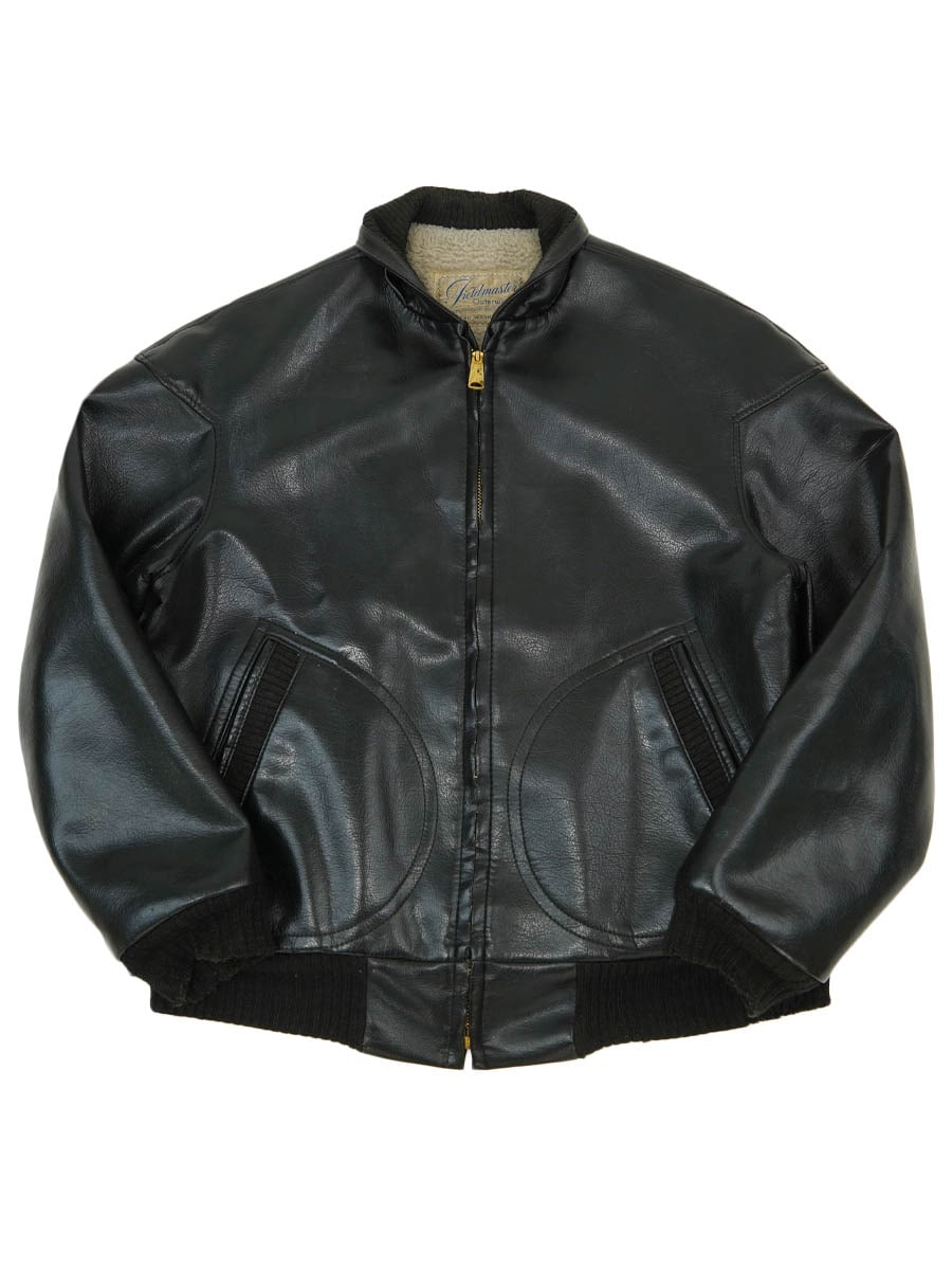 美品 50～60s sears fieldmaster レザージャケット 50'S SEARS FIELDMASTER VINYL LEATHER JACKET BLACK (SIZE.38) | NEW