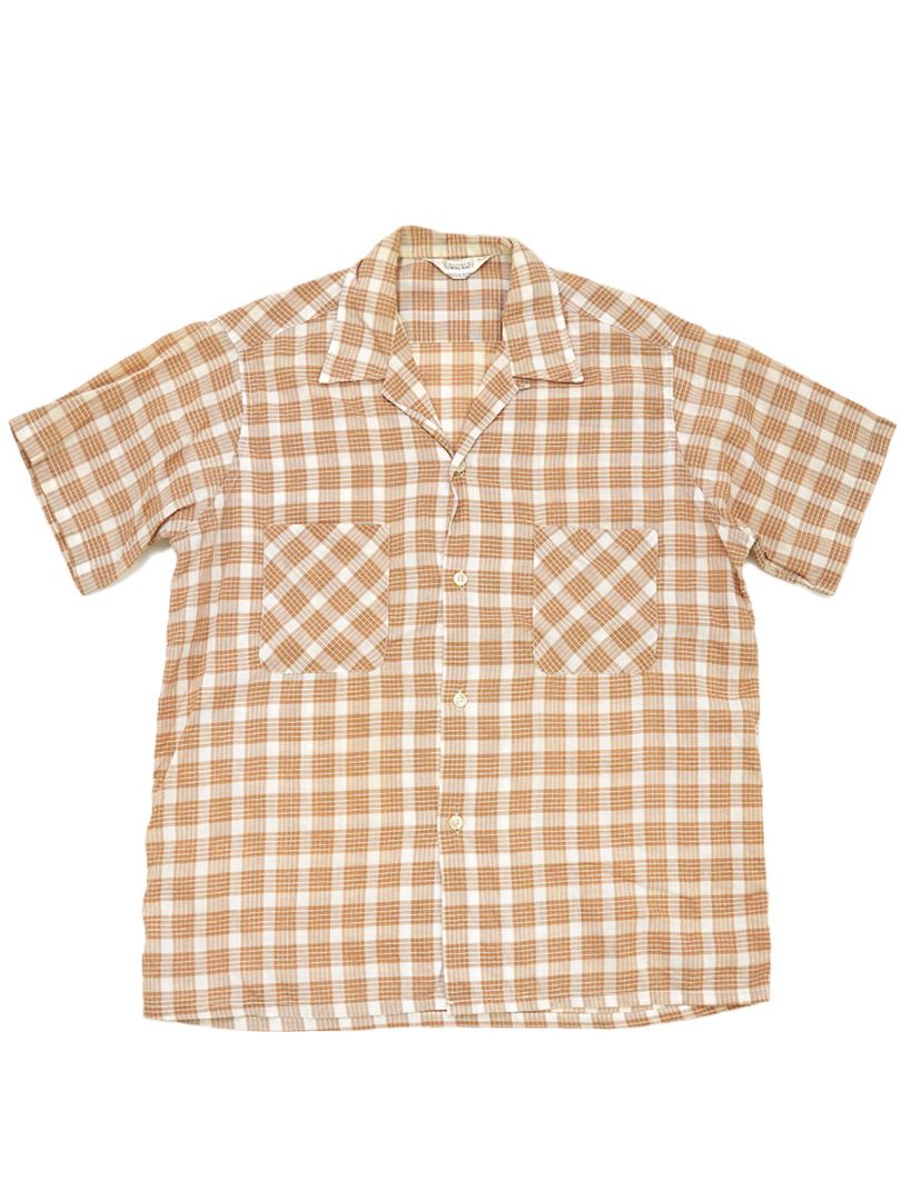 60s〜70s Penney's TOWNCRAFT S/S shirt 70'S PENNEY'S TOWNCRAFT PLAID S/S SHIRT (SIZE.MEDIUM) | NEW ITEM