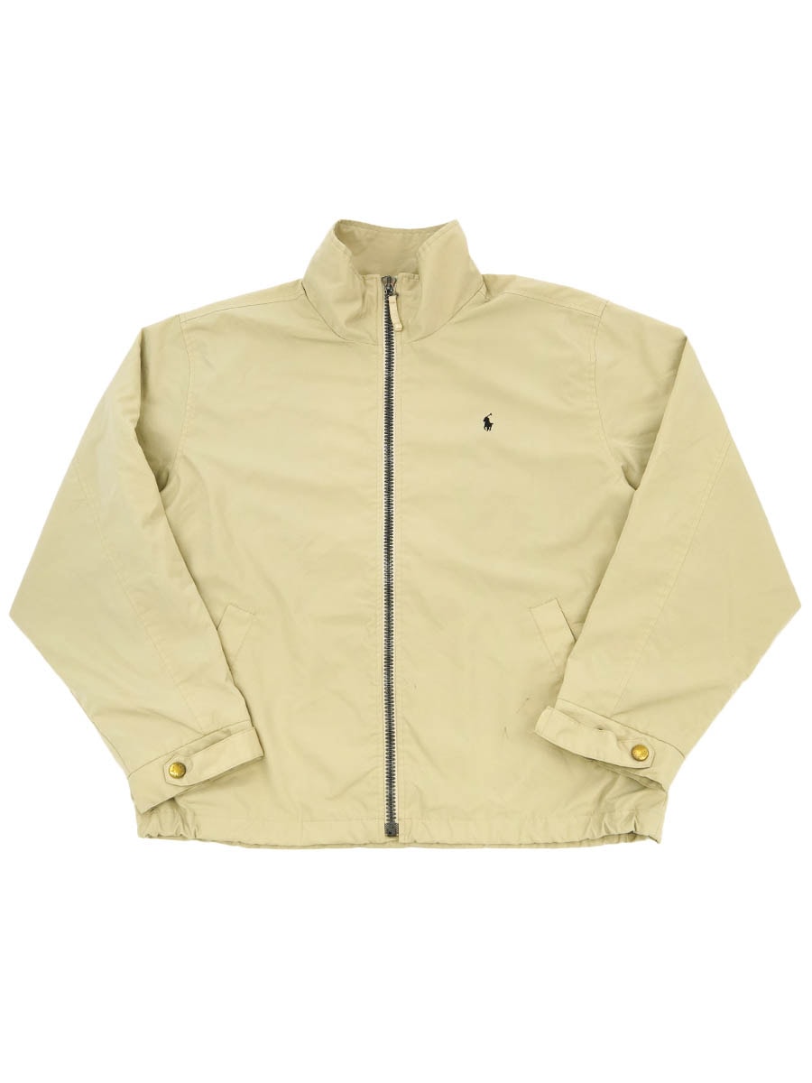 RALPH LAUREN 100%POLYESTER ZIP JACKET BEIGE (SIZE.LARGE) | NEW
