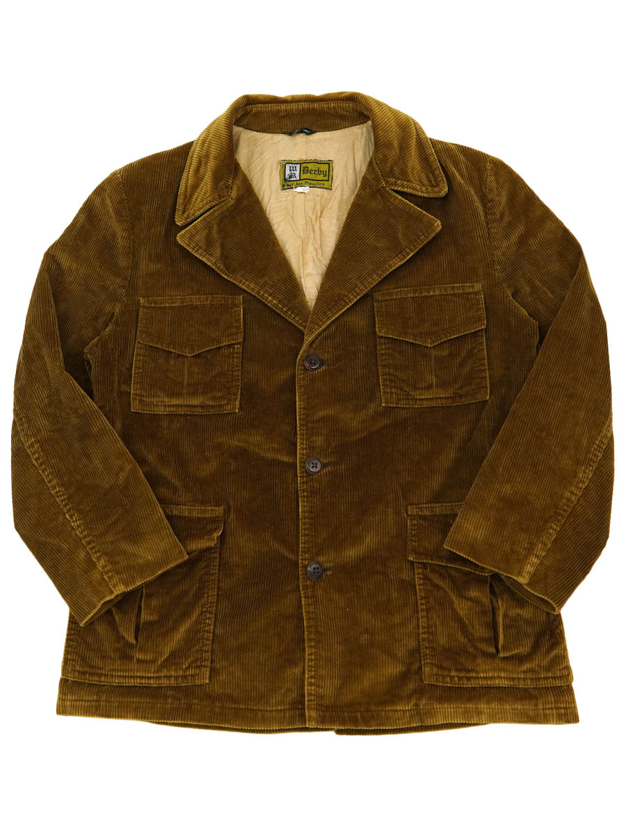 レア 60s Derby of San Franciscoコーデュロイジャケット 60'S DERBY OF SAN FRANCISCO WIDE WALE CORDUROY JACKET (SIZE.42