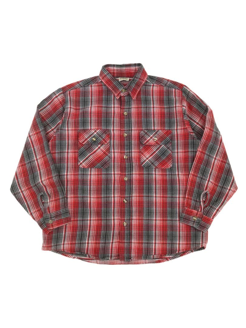 トップス 90's heavy flannel shirt fivebrother oem 90'S FIVE BROTHER PLAID FLANNEL SHIRT (SIZE.LARGE) | NEW ITEM