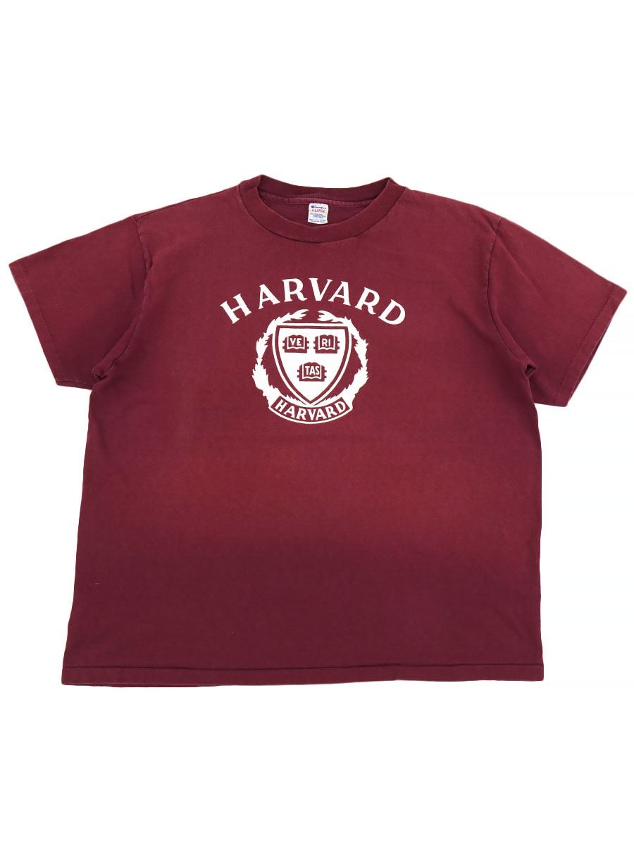 80'S CHAMPION ''HARVARD'' 100% COTTON T SHIRT (SIZE. X LARGE
