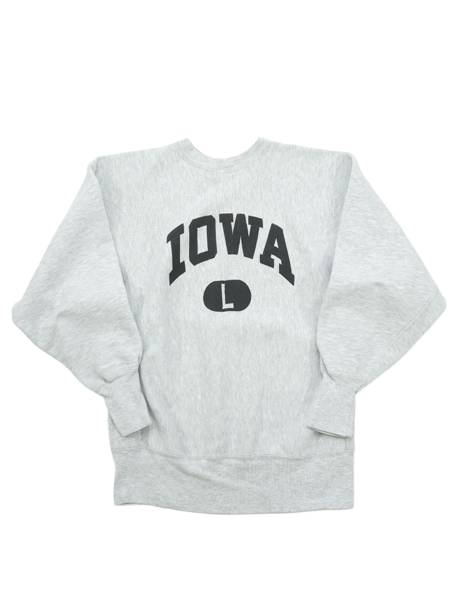 90'S CHAMPION REVERSE WEAVE ''IOWA'' (SIZE. LARGE) MADE IN USA