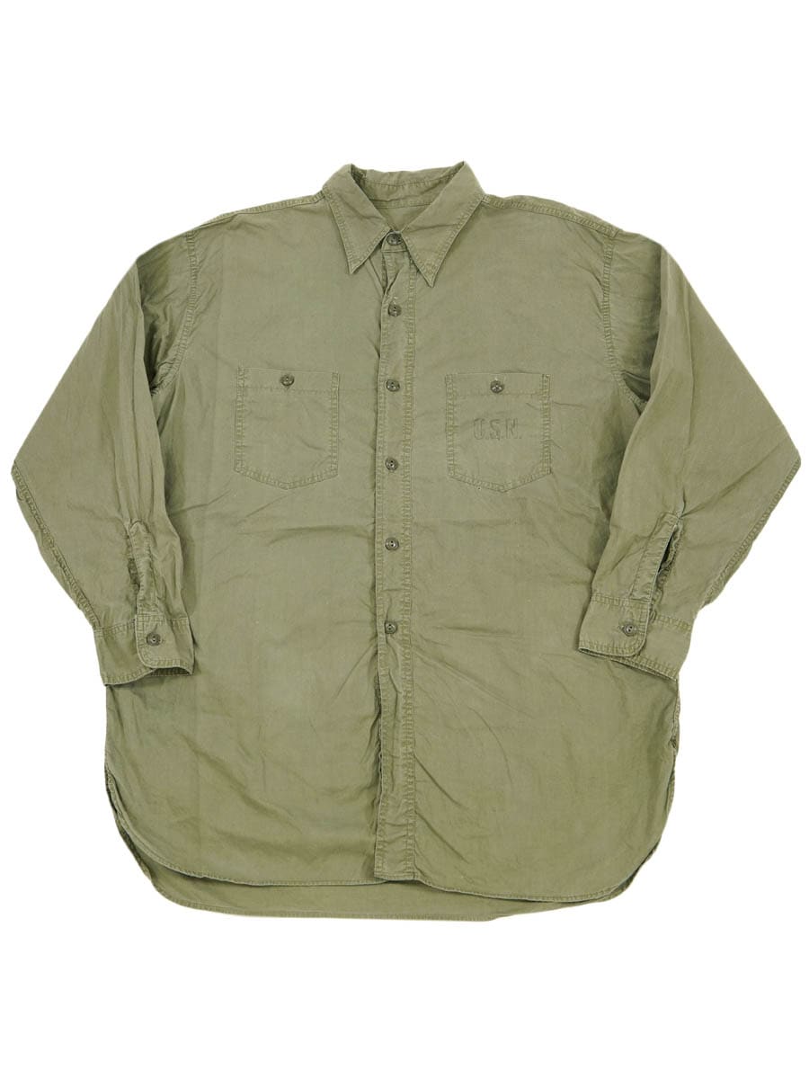 40'S U.S.NAVY N-3 UTILITY SHIRT (SIZE.17)