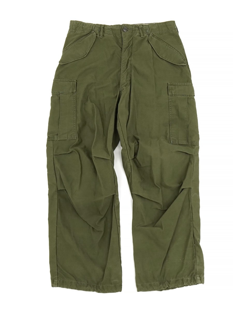'72 U.S.ARMY M-65 TROUSERS, SATTEN OLIVE, ARMY SHADE 107 (SIZE. MEDIUM REG) ASIS