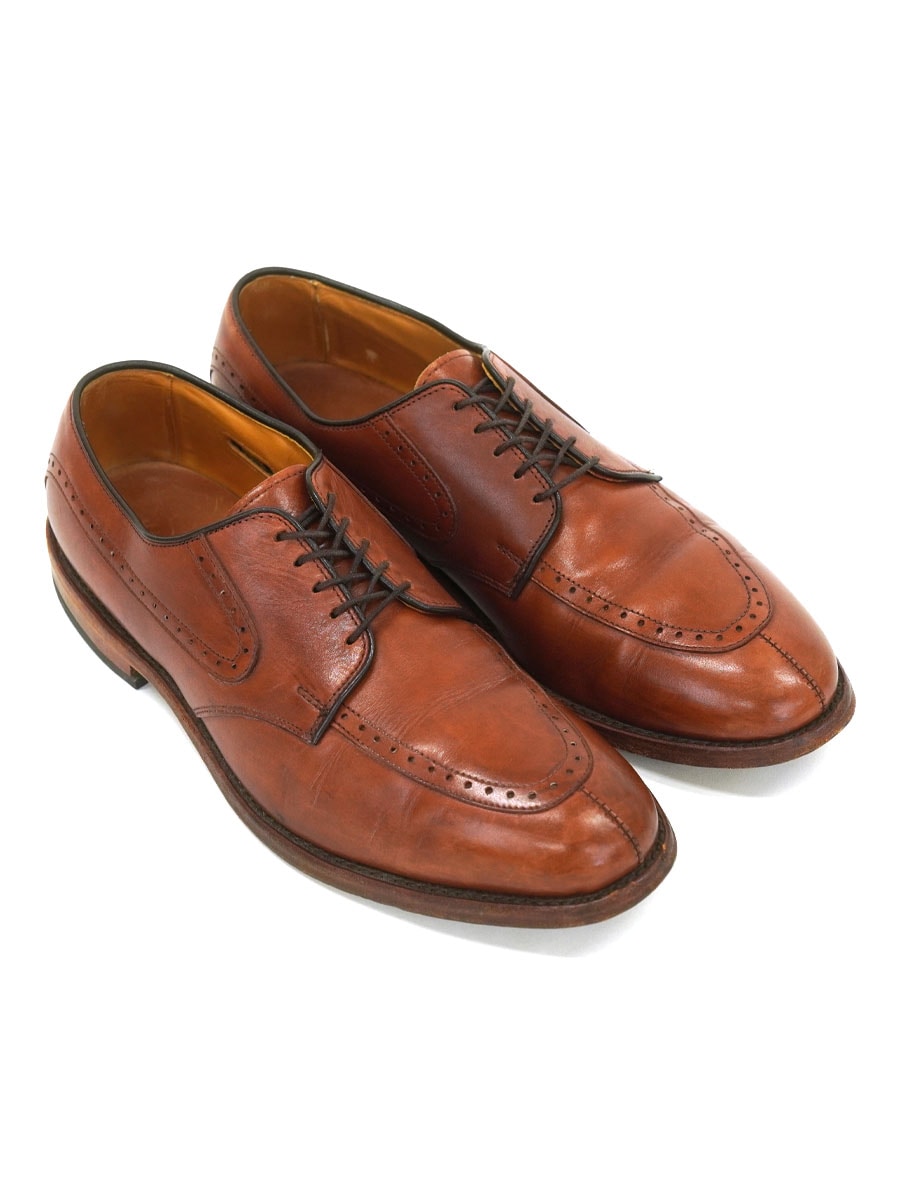 ALLEN EDOMONDS KINGSLEY LEATHER SHOES BROWN (SIZE.9 1/2 D) MADE IN USA