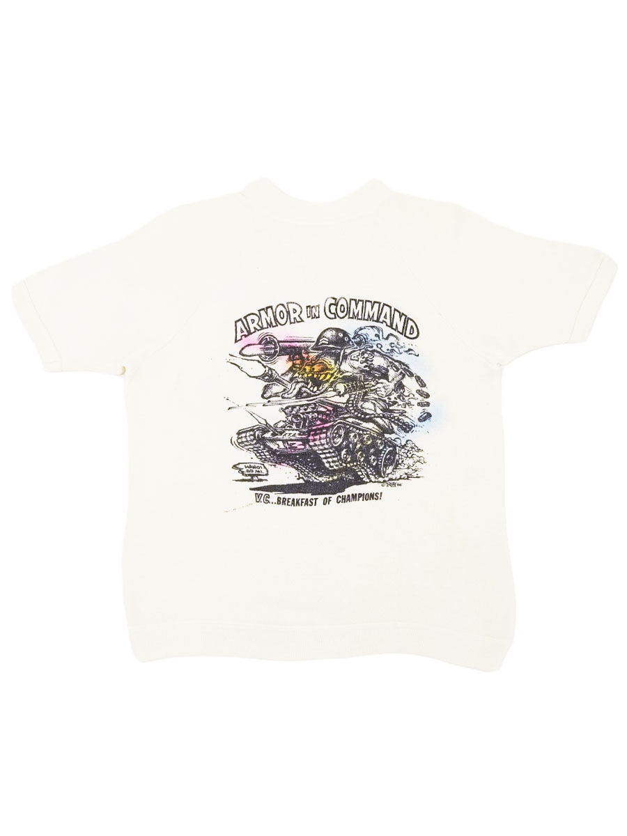 60'S SPORTSWEAR ED ROTH ''ARMOR IN COMMAND'' SHORT SLEEVE SWEAT