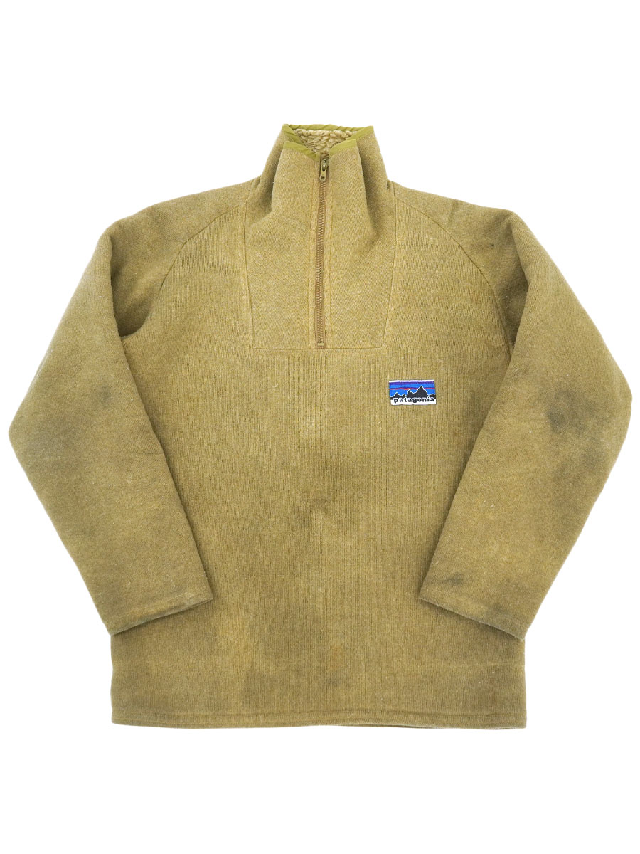 70'S PATAGONIA HALF ZIP PILE PULLOVER BEIGE (SIZE.MEDIUM) | NEW