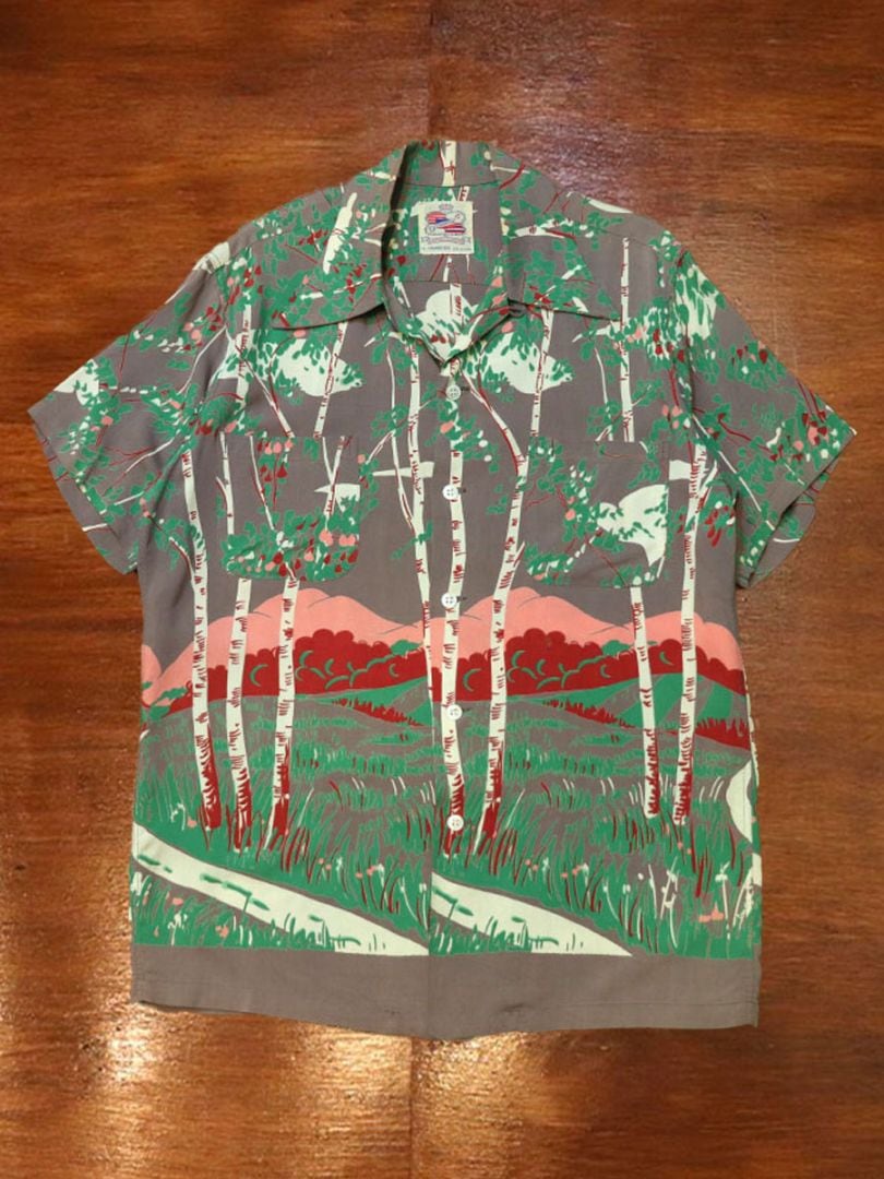 1940s HAWAIIAN SHIRT , Size M