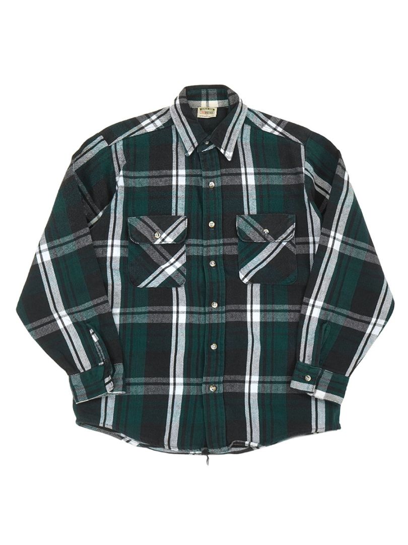 ・90s FIVE BROTHER Flannel Shirt 90'S FIVE BROTHER PLAID FLANNEL SHIRT (SIZE.MEDIUM) | NEW ITEM