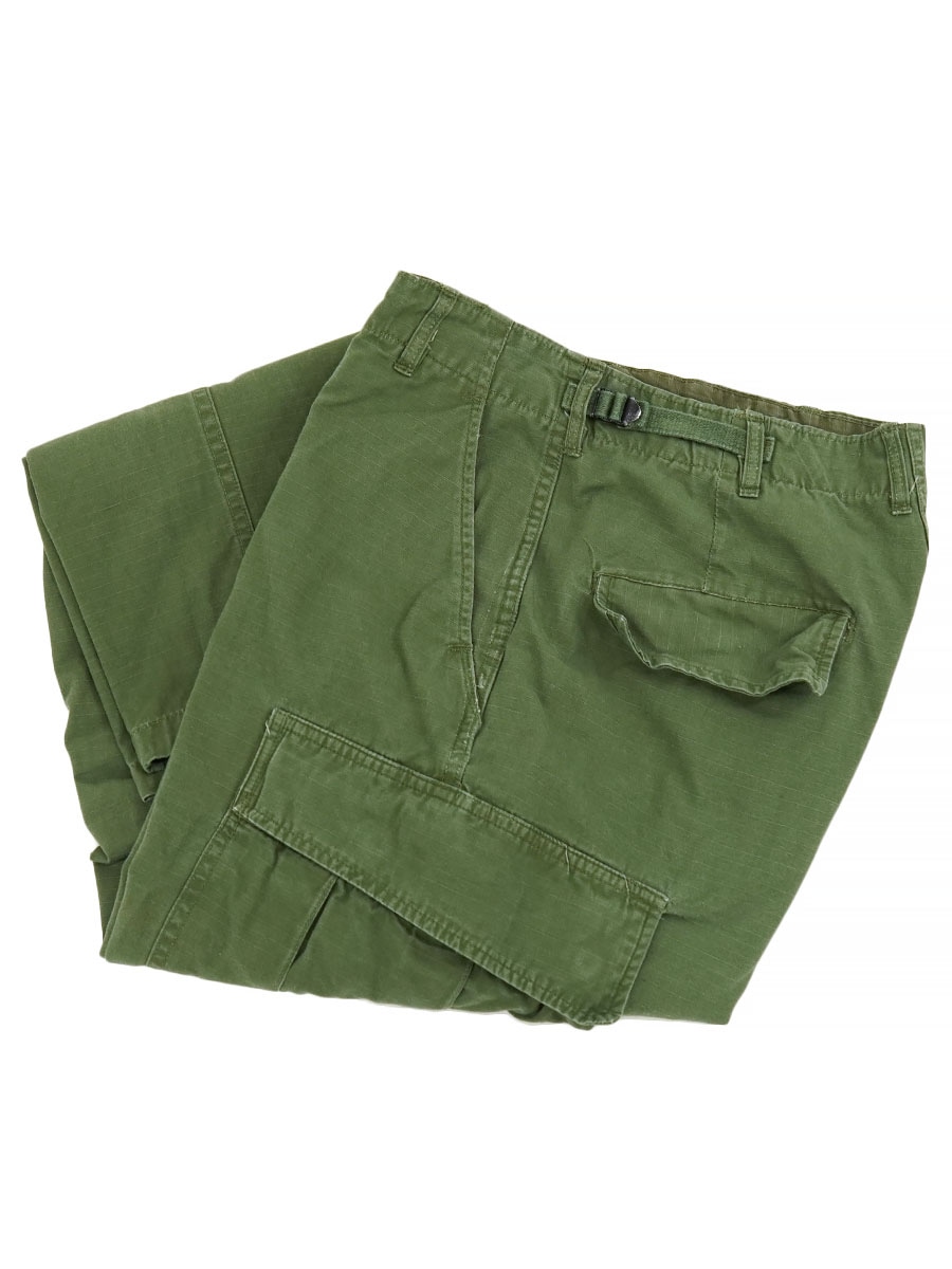 '67 U.S.ARMY TROUSERS COTTON WIND RESTANT POPLIN O.G.107 (SIZE. SMALL SHORT) RIPSTOP