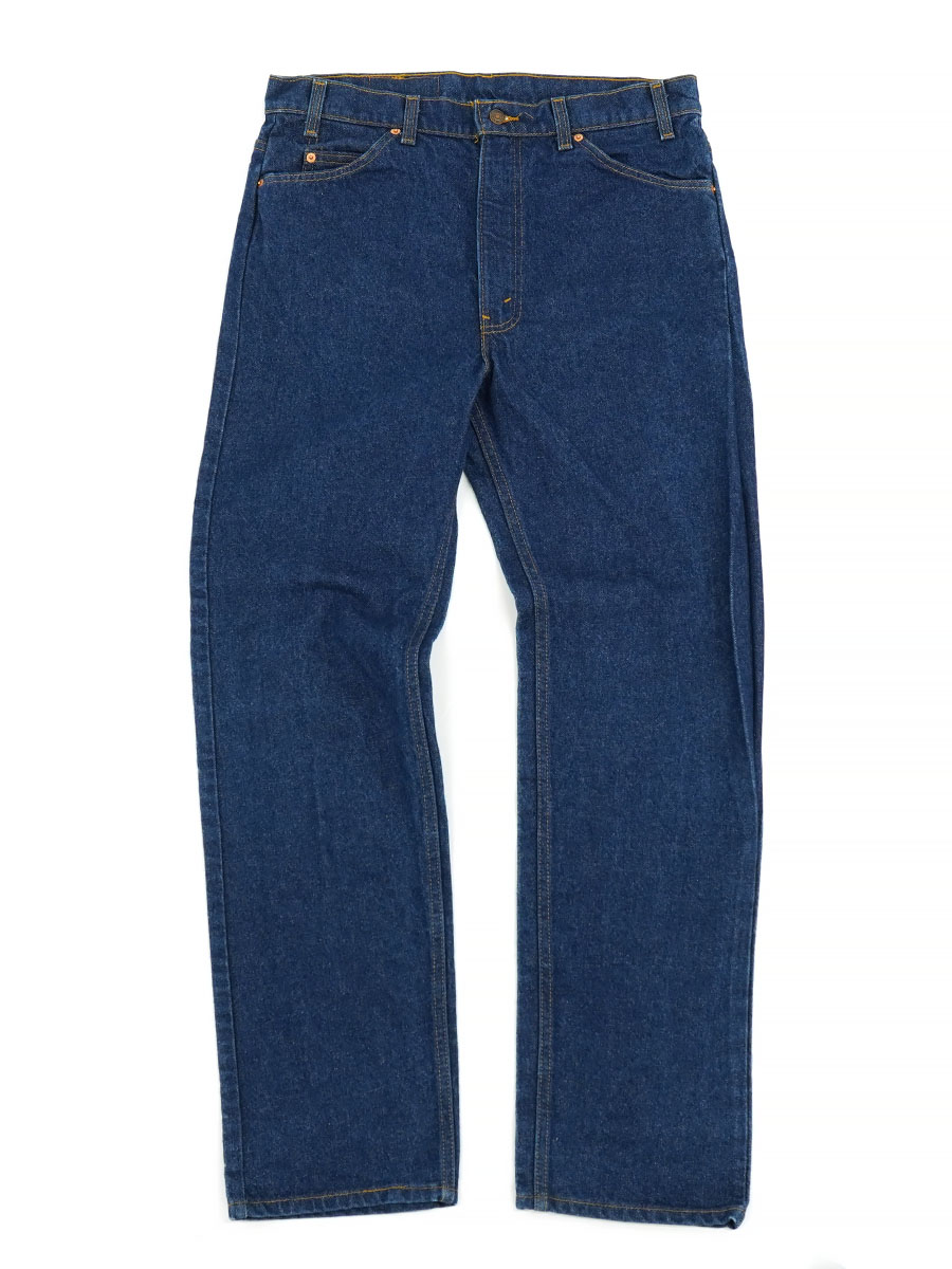 90'S LEVI'S 505 BLUE JEANS WITH ORANGE TAB (SIZE. W36 L30) MADE IN