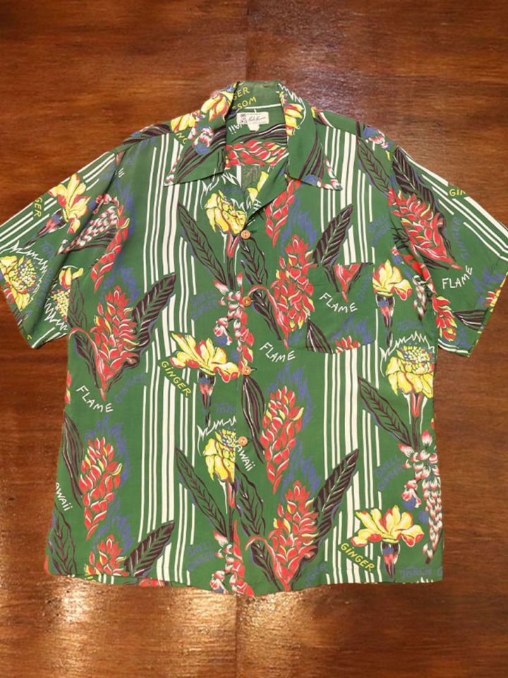 1950s HAWAIIAN SHIRT , Size M