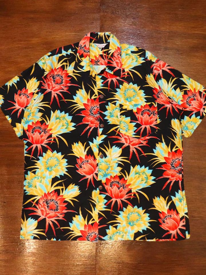 1950s DEAD STOCK , HAWAIIAN SHIRT , Size L