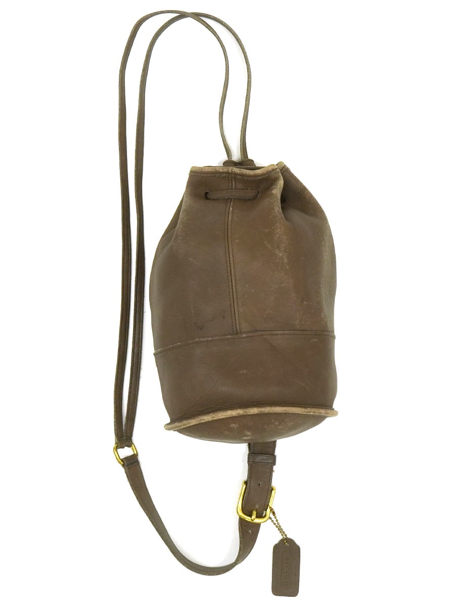 COACH レザーショルダーバッグ モカブラウン USA製 | すべての商品 