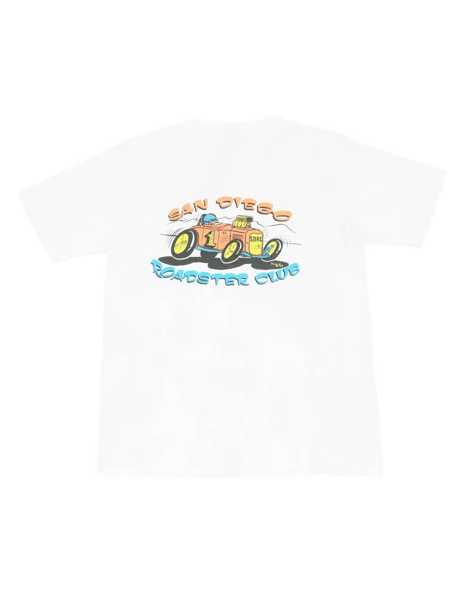 90'S ONEITA ''SAN DIEGO ROADSTER CLUB'' POCKET T SHIRT (SIZE.LARGE)