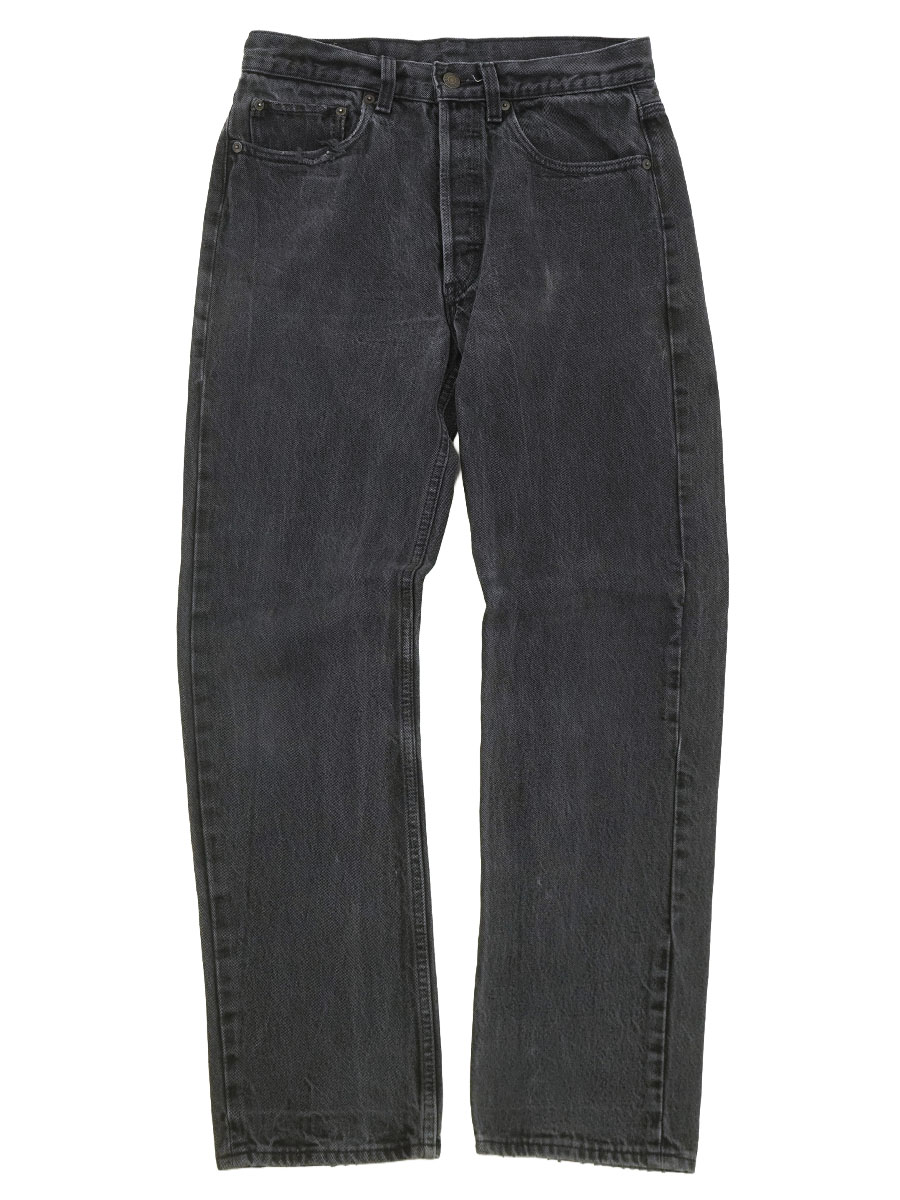 神サイズ 90s Eur Levis 501 ブラック UK製 W32 L30 90'S～ LEVI'S 501 BLACK JEANS (SIZE.W31 L30) MADE IN USA | NEW