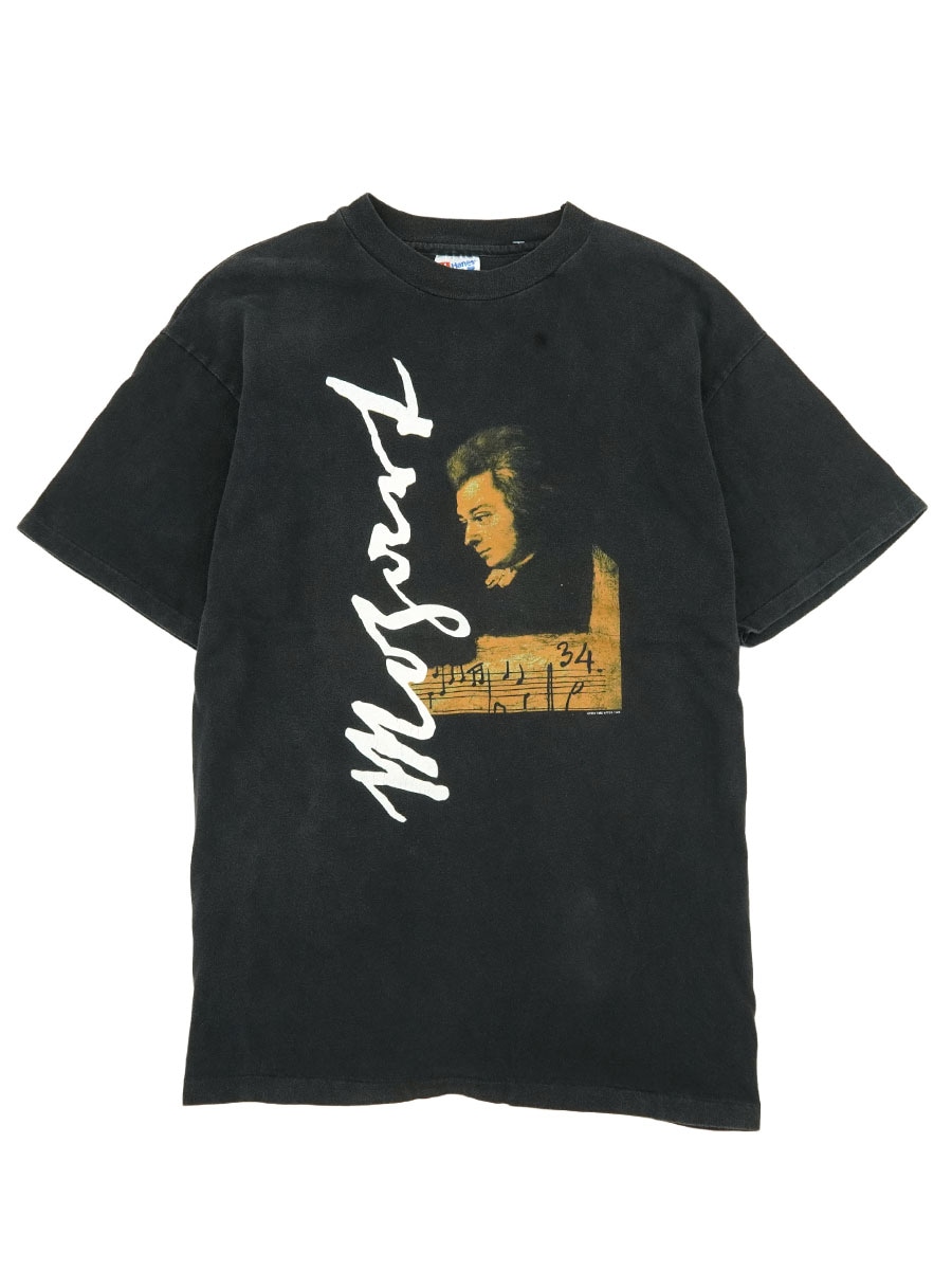 90'S HANES ''MOZART'' T SHIRT BLACK (SIZE.LARGE) MADE IN USA