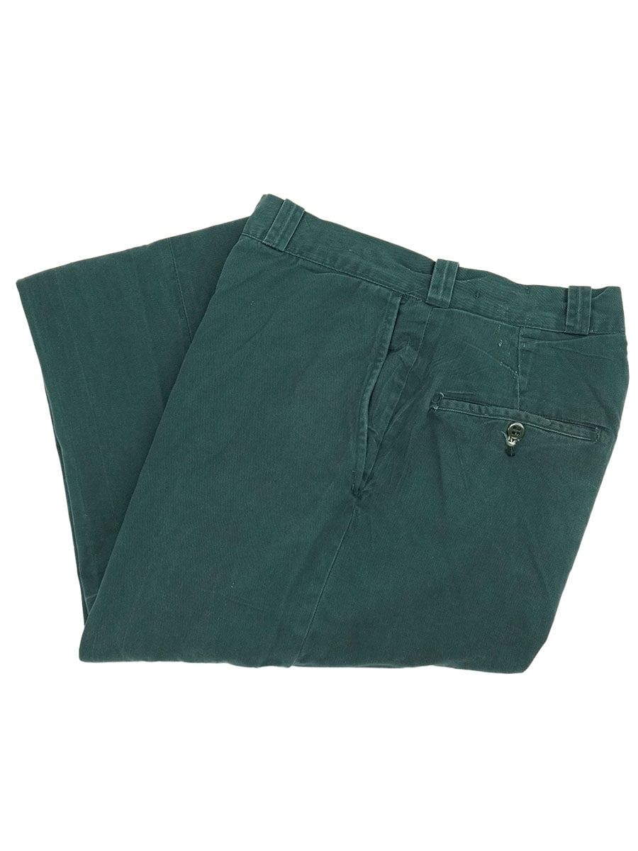 お値引き中(^^)MORABITO　モラビト　 ダークグリーン パンツ 38 60'S DAVID'S OUTFITTERS WORK PANTS TEAL (APPROX.W30 L31) | NEW