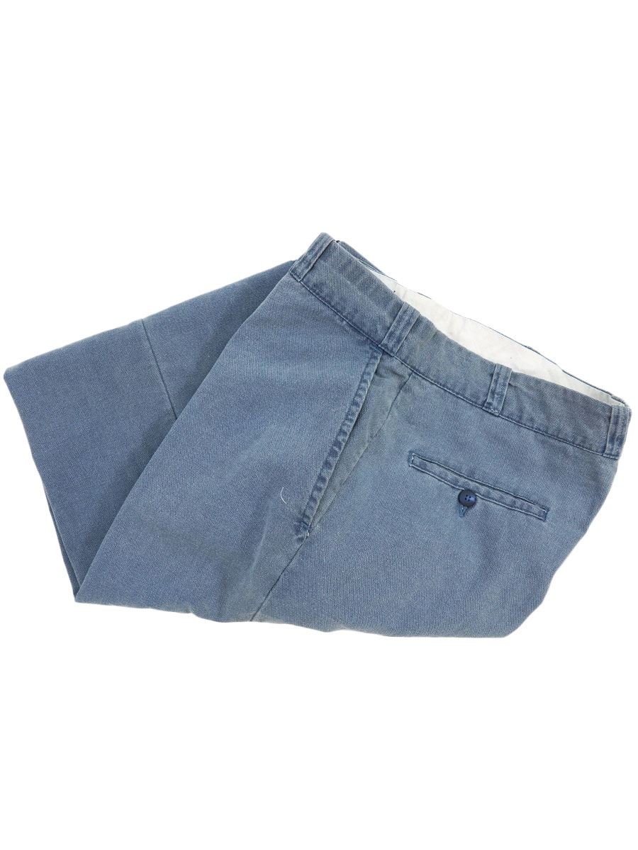 80's FIELDMASTER ワークパンツ ブルーグレー 実寸(W36 L29位)