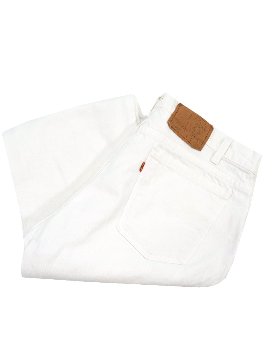 90'S LEVI'S 505 WHITE JEANS (SIZE.W36 L30) MADE IN USA | SOLD OUT