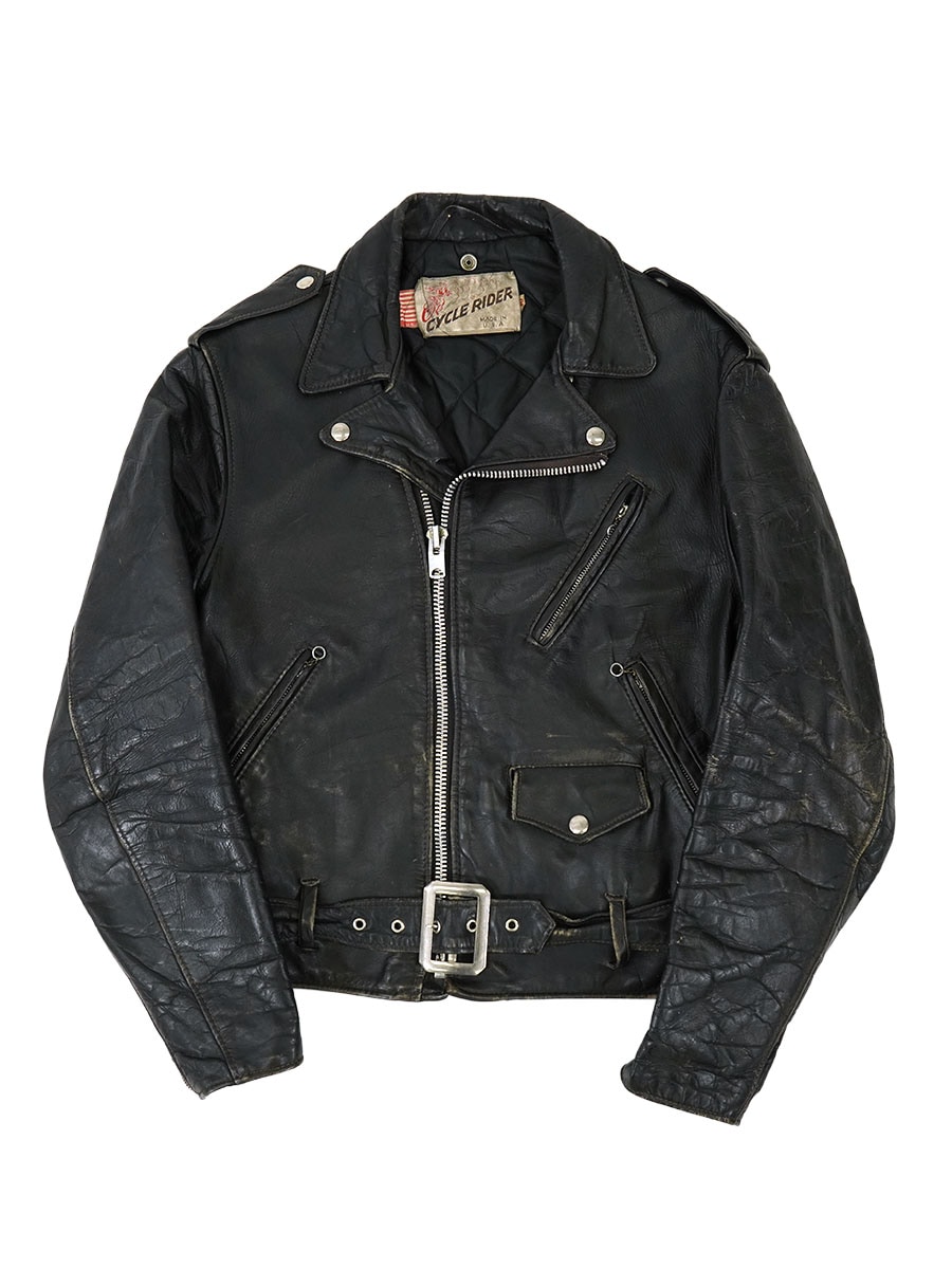 年代物70s デカタロン　Schott cycle rider レザージャケット 70'S 