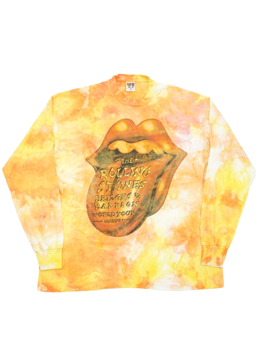 90's FRUIT OF THE LOOM ローリング・ストーンズ ''Bridges to Babylon'' タイダイ ツアーTシャツ 表記(XXL) USA製