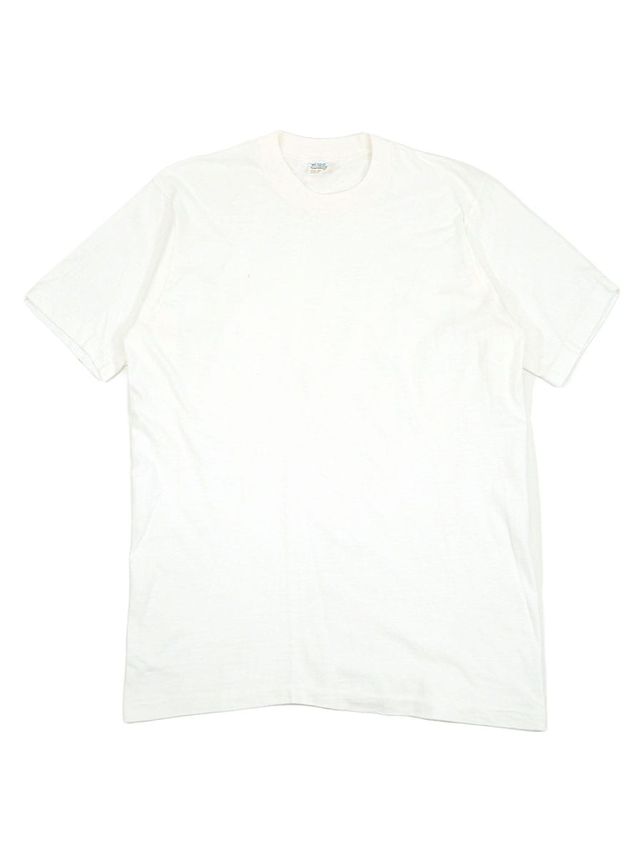 70's TOWNCRAFT 無地 ホワイト Tシャツ 表記(M)