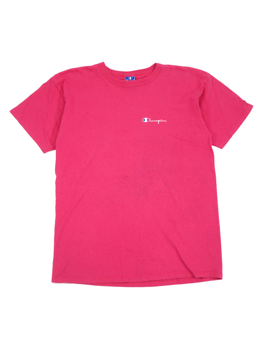 90's チャンピオン ロゴプリント Tシャツ ピンク 表記(XL) USA製